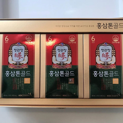 Nước Hồng Sâm Pha Sẵn Tonic Gold KGC Cheong Kwan Jang (40ml x 30 gói, 10 gói)