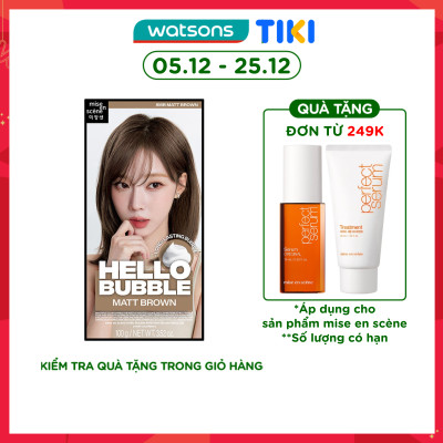 Bọt Kem Nhuộm Tóc mise en scène Hello Bubble 100g