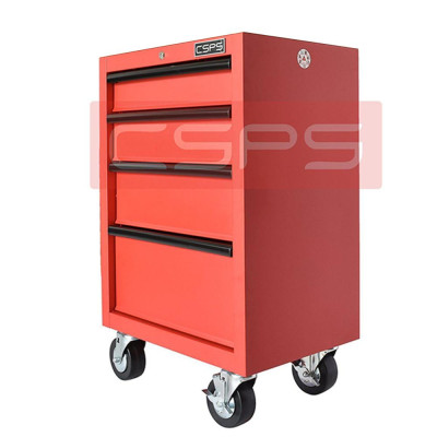 Tủ dụng cụ CSPS 61cm - 04 hộc kéo màu đỏ có bánh xe