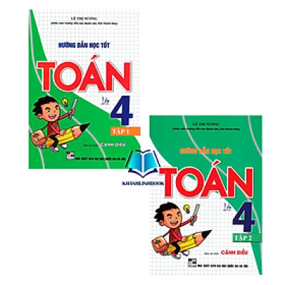Sách - Combo Hướng Dẫn Học Tốt Toán Lớp 4 - Tập 1 + 2 (Bám Sát SGK Cánh Diều)