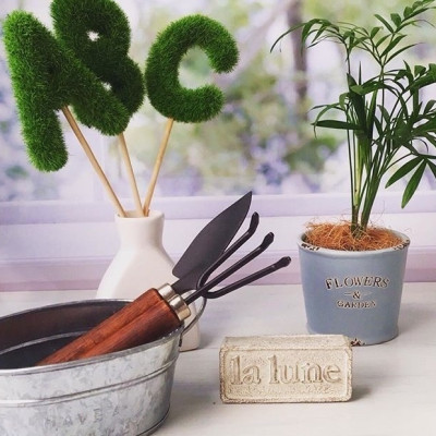 Combo 2 kéo cắt tỉa cành cây lưỡi cong Echo Metal 145-40mm + cây cào đất 3 chân - made in Japan