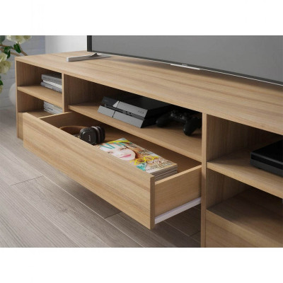 Kệ tivi gia đình bằng gỗ thiết kế hiện đại SMLIFE Tenzo