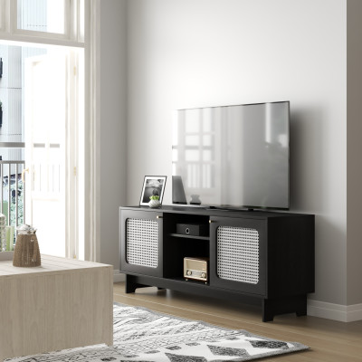 [Happy Home Furniture] MEYDAN , Kệ TV 2 cửa mở , 160cm x 42cm x 65cm ( DxRxC), KTV_014