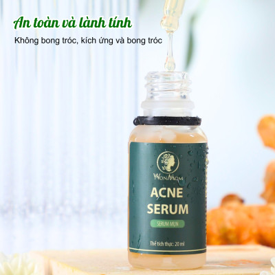 Bộ đánh bay mụn cứng đầu chuyên sâu Wonmom ( 1 sữa rửa mặt + 1 serum mụn + 1 kem cấp ẩm )