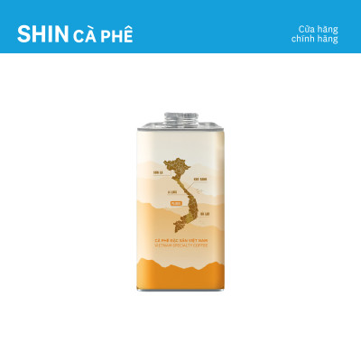 Cà phê Pleiku Blend Organic - SHIN Cà phê - Cà phê pha phin - Hộp thiếc 200g