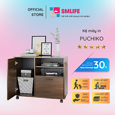 Kệ để máy in gỗ hiện đại SMLIFE Puchiko