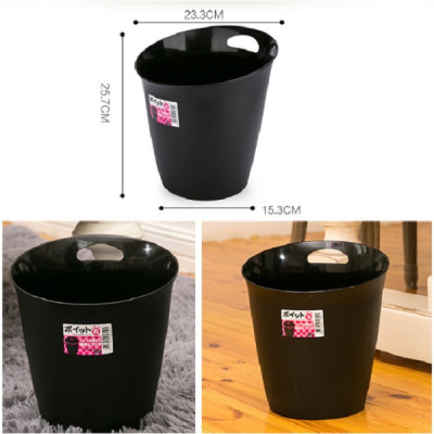 Thùng rác văn phòng tròn 5.5 lít, màu sắc với gam màu tối giản cho không gian thêm phần sang trọng - nội địa Nhật Bản 