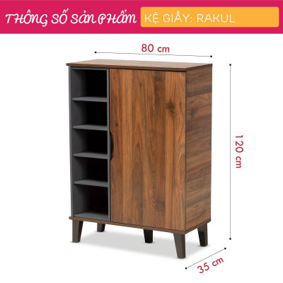 Kệ để giầy đẹp thiết kế đơn giản tiện dụng SMLIFE Rakul