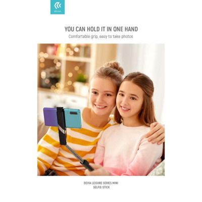 Gậy chụp ảnh bluetooth Devia Leisure mini- Hàng chính hãng