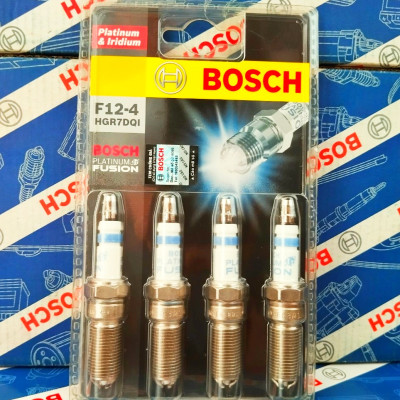 Bộ Bugi Chân Côn (4 Chấu) Bosch Platium-Iridium Cho Ford Explorer, EcoSport 1.5, Fiesta, Focus 1.6/2.0, Mondeo 2.3, Escape 2.3
