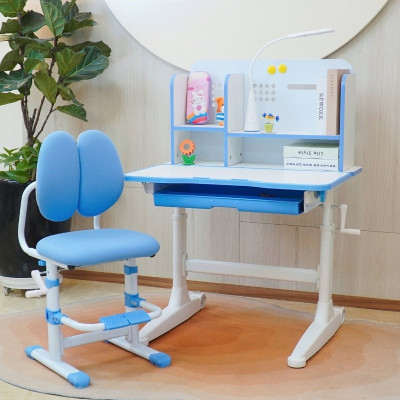 Bộ bàn ghế học sinh thông minh chống cận điều chỉnh cao thấp tay quay Juno sofa CTIRSBV52 ngang 80cm 