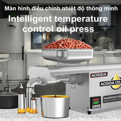 Máy ép dầu thực vật nóng và lạnh dùng trong gia đình thương hiệu Anh Quốc cao cấp AOSIDA A250 - Hàng Nhập Khẩu