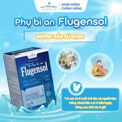 Phụ Bì An Flugensol hỗ trợ cải thiện viêm da cơ địa, mề đay, mẩn ngứa, eczema (20 gói) - Nutramed
