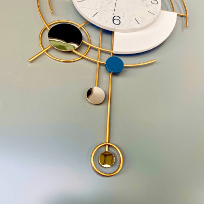 Đồng hồ treo tường A211 Decor hiện đại kim trôi trang trí không gây tiếng động phòng khách chung cư cao cấp