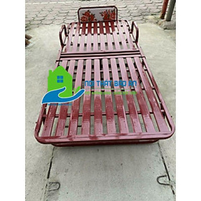 Giường sắt xếp di động kích thước 1mx2m và 1m2x2m
