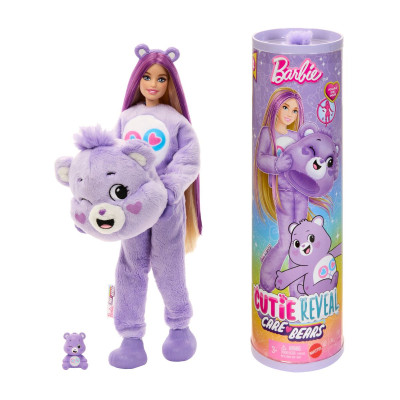 Đồ Chơi Búp Bê Barbie Cutie Reveal - Gấu Care Bear Tím Tốt Bụng BARBIE JCN93