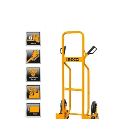 XE ĐẨY HÀNG 6 BÁNH LEO CẦU THANG 200KG INGCO HHHT20461 - HÀNG CHÍNH HÃNG