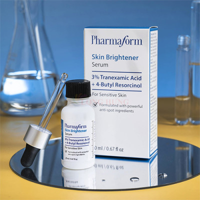 Tinh chất dưỡng trắng Pharmaform Skin Brightener Serum 3% Tranexamic Acid + 5% Niacinamide (20ml) - Hàng chính hãng