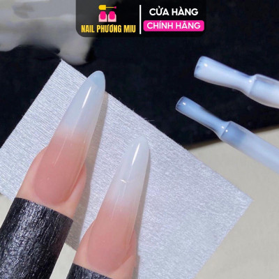 Sơn Gel Màu Thạch Nước Gạo CR Milk White Cao Cấp 15ml Làm Nail Đậm Đặc, Bóng Mượt, Lên Màu Chuẩn Sơn Dirse Trắng Sữa Nhạt Nữ Women