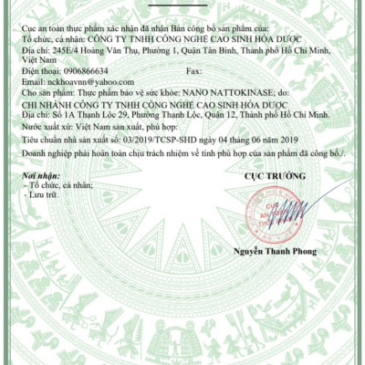 NANO NATTOKINASE - ĐÁNH TAN CỤC MÁU ĐÔNG, PHÒNG NGỪA ĐỘT QUỴ