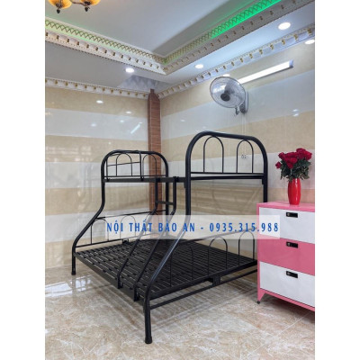 Giường sắt 2 tâng trên 0,8m dưới 1m2 – BA09