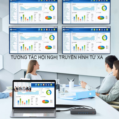 SOAIY Bộ Chia HDMI 1 Ra 4 Hỗ Trợ 4K 30Hz Và Hiển Thị 3D UNITEK V131A - Hàng Nhập Khẩu