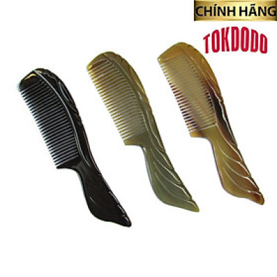 Lược Sừng Cao Cấp TOKDODO Kiểu Vát Hoàng Gia ( Kích Thước 20 x 5 Cm)