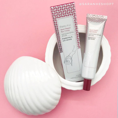 Kem Dưỡng Ngăn Ngừa Quầng Thâm Và Làm Sáng Vùng Mắt  Farmstay Snail Repair Eye Cream 40g – Hàng Chính Hãng