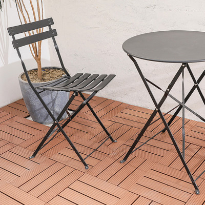 Vỉ Nhựa Lót Sàn Nhà Tắm Sân Thượng Sân Vườn 4 Nan Màu Nâu Đỏ, Dùng Để Lót Ban Công, Chống Trơn Trượt, Lắp Đặt Dễ Dàng, Hàng Chính Hãng ANKAN