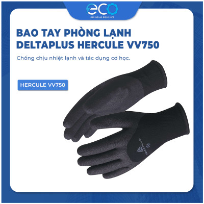 Bao tay phòng lạnh Deltaplus HERCULE VV750 chịu lạnh đến -30 độ C nhập khẩu chính hãng