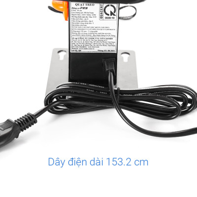 Quạt Treo Tường 2 Dây Senko TC1622 (65W) - Cam - Hàng Chính Hãng