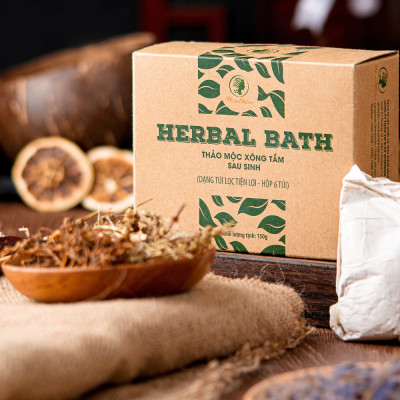 Combo 2 hộp thảo mộc xông tắm sau sinh Wonmom 150Gr ( Loại mới: 6 Túi/Hộp )