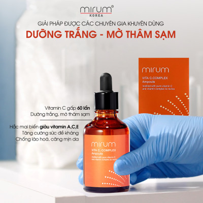 Tinh chất VITAMIN C sáng da, xóa nám và tàn nhang Ampoule Vitamin C Mirum 50ml