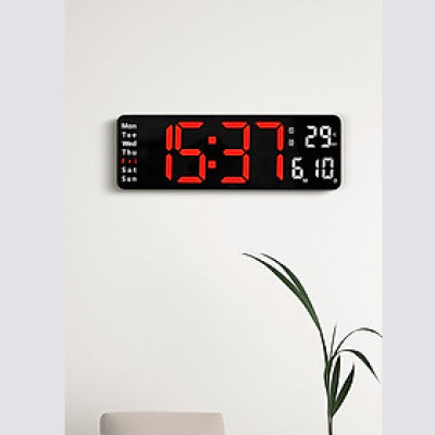 Tổng hợp đồng hồ Led treo tường, để bàn có remote điều khiển - T0424