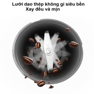 Máy xay hạt cà phê, sinh tố và đá viên dùng pin cầm tay 3 trong 1 thương hiệu Mỹ HiBREW G2 - Hàng Chính Hãng