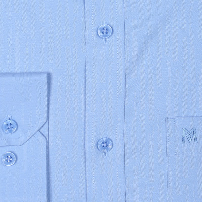 Áo sơ mi nam tay dài form suông Khatoco A1MD498T1-CNMK514-2605-D