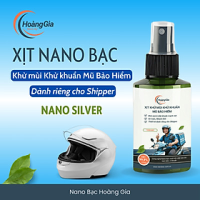 Xịt Khử Mùi Mũ Bảo Hiểm Nano Bạc Hoàng Gia - Dành cho Nam/Shipper Bảo Vệ Da Đầu & Tóc 100ml