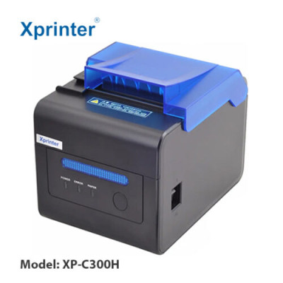 Máy in bếp Xprinter XP-C300H, máy in nhiệt K80 Cổng USB + LAN in bill trên điện và máy tính - Hàng chính hãng