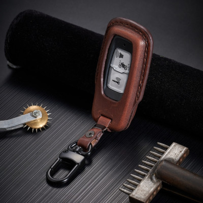 Bao da ép phom handmade chìa khóa xe máy SH 2021,Vision 2021,Vision 2022,Air Blade 2023,SH 150i,SH 350i da bò nappa - hàng chính hãng