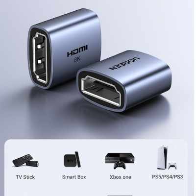 Ugreen UG90592HD159TK HDMI 2.1 8k 60Hz Đầu nối HDMI Vỏ hợp kim nhôm - HÀNG CHÍNH HÃNG