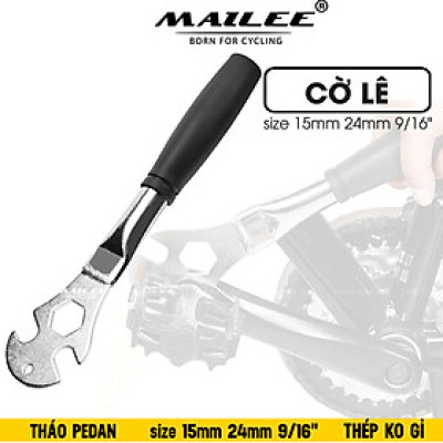 Cờ lê Tháo bàn đạp pedan xe đạp, tháo trục bánh xe trước sau,  size 15mm 24mm 9/16" chất liệu thép không gỉ, tay cầm PVC chống trượt - Mai Lee