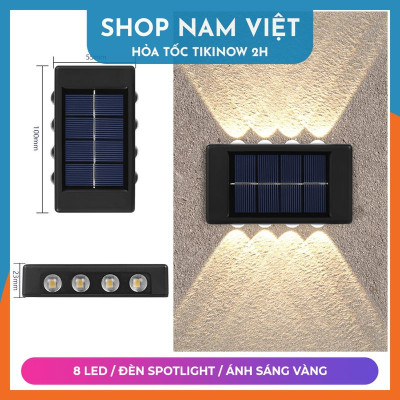 Đèn Led Hắt Tường Năng Lượng Mặt Trời, Chịu Mọi Thời Tiết - Chính Hãng NAVIVU