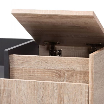 Tủ đựng giày gia đình bằng gỗ thiết kế đa năng SMLIFE Roderick