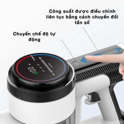 Máy Hút Bụi Cầm Tay, Máy Hút Bụi Không Dây TINECO Pure One X Thương Hiệu Mỹ Lực Hút 12,000 Pa, Có Kết Nối App Theo Dõi, Công Suất 220 W - Hàng Chính Hãng - Bảo Hành 24 Tháng