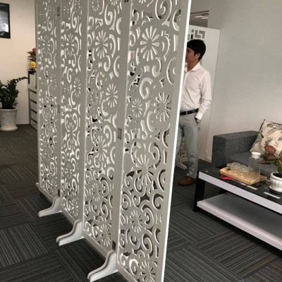 Bình Phong Hoa Cúc Lớn(KO BÁN 1 TẤM) HC-BP3