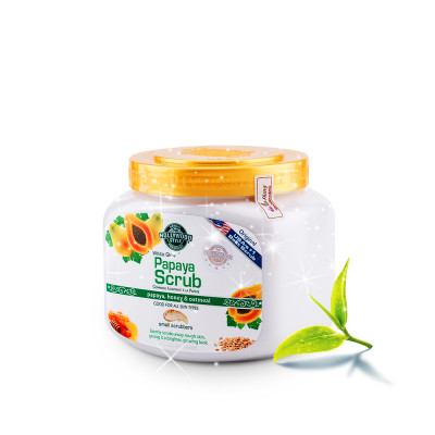 Tẩy da chết làm trắng da chiết xuất đu đủ White Glow Papaya Scrub