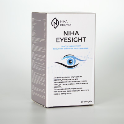 Thực phẩm bảo vệ sức khỏe Niha Eyesight - Hỗ trợ giảm khô mỏi mắt (Hộp 60 viên)
