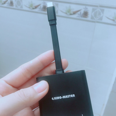 USB Hub Type C ra HDMI + USB 3.0 + PD Kingmaster KY-V125B