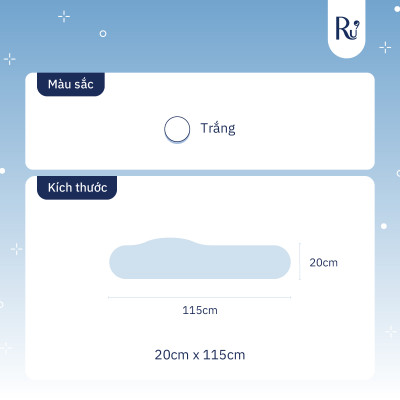 Vỏ Gối Ôm IceFiber™ Ru9 Mát Lạnh - Công Nghệ Sợi Lạnh Mang Lại Cảm Giác Ôm Thoải Mái, Mát Mẻ