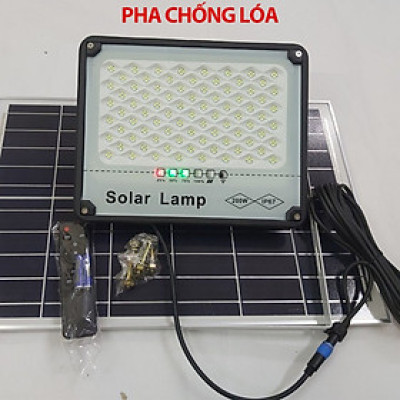 Đèn pha LED trắng 200W năng lượng mặt trời